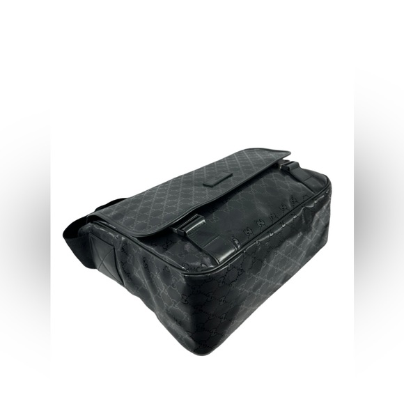 GUCCI 270794 black Imprime Mamas Diaper Bag messenger logo flap Authenticated - Picture 13 of 16